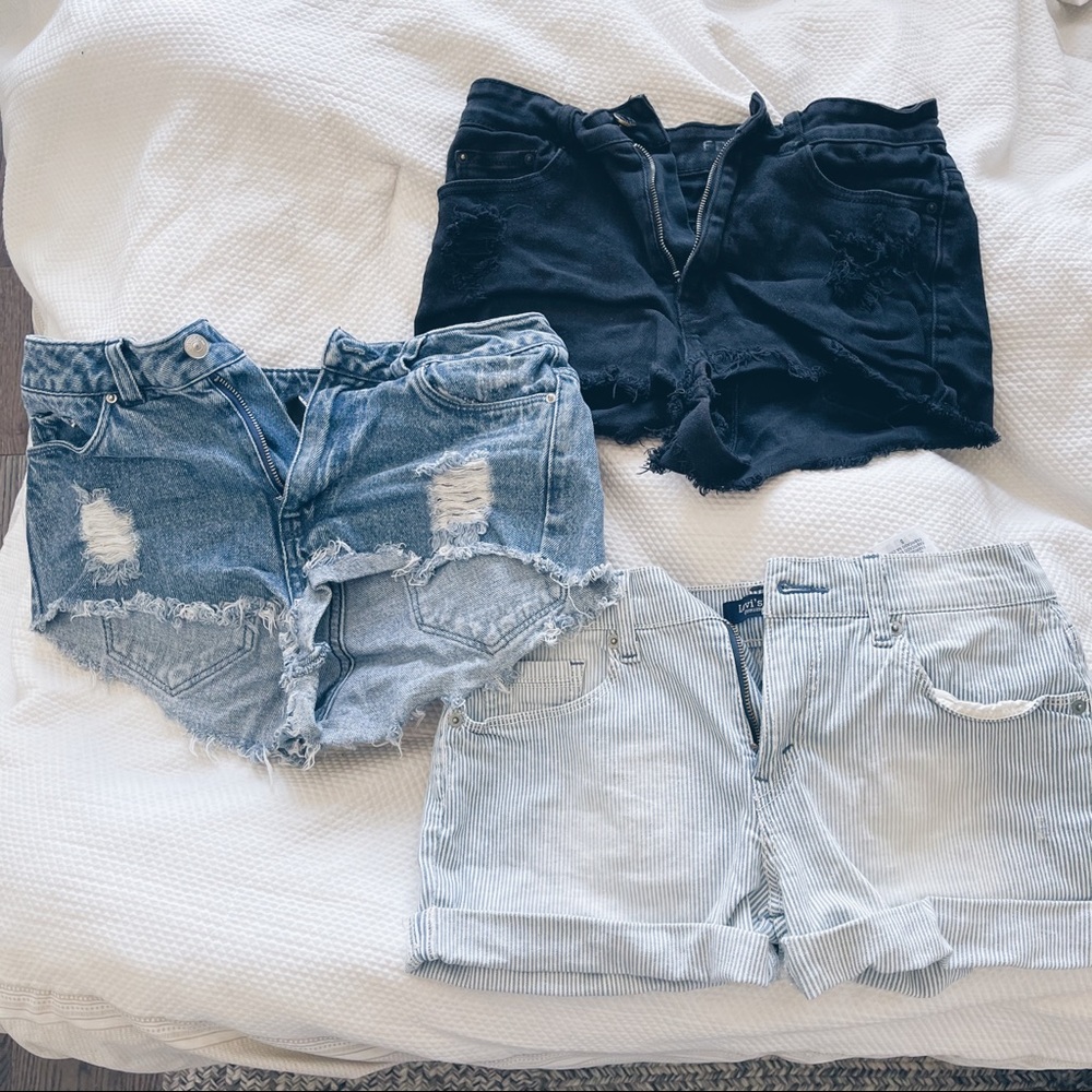 Jean shorts bundle x3